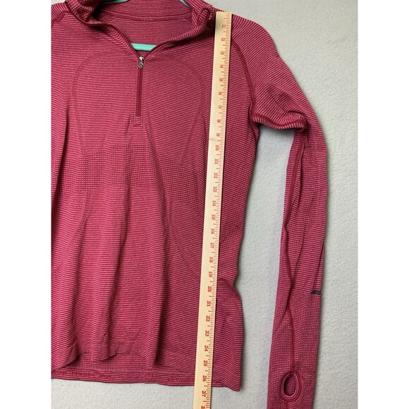 Lululemon Run Swiftly Tech Womans Size 10 1/4 Zip Long Sleeve with Thumbholes - Picture 7 of 7